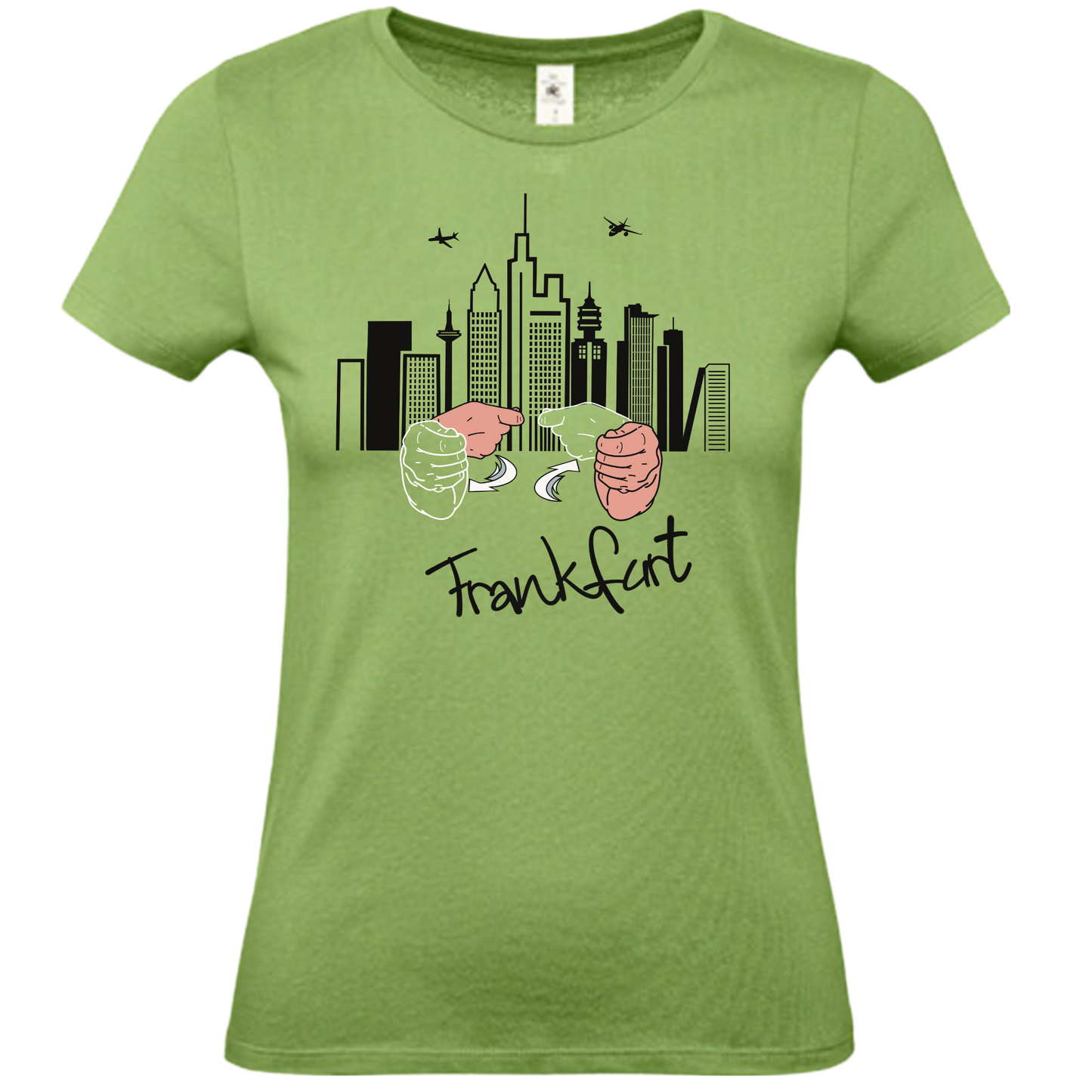 Damen T-Shirt - Gebärdenname „Frankfurt“