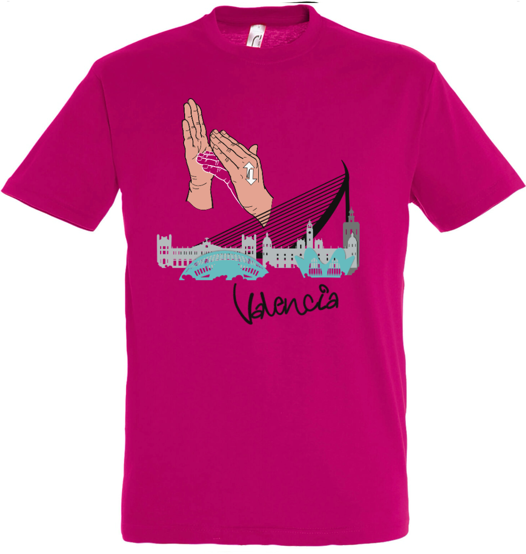 Men's T-Shirt with Sign Name "Valencia" - Skyline