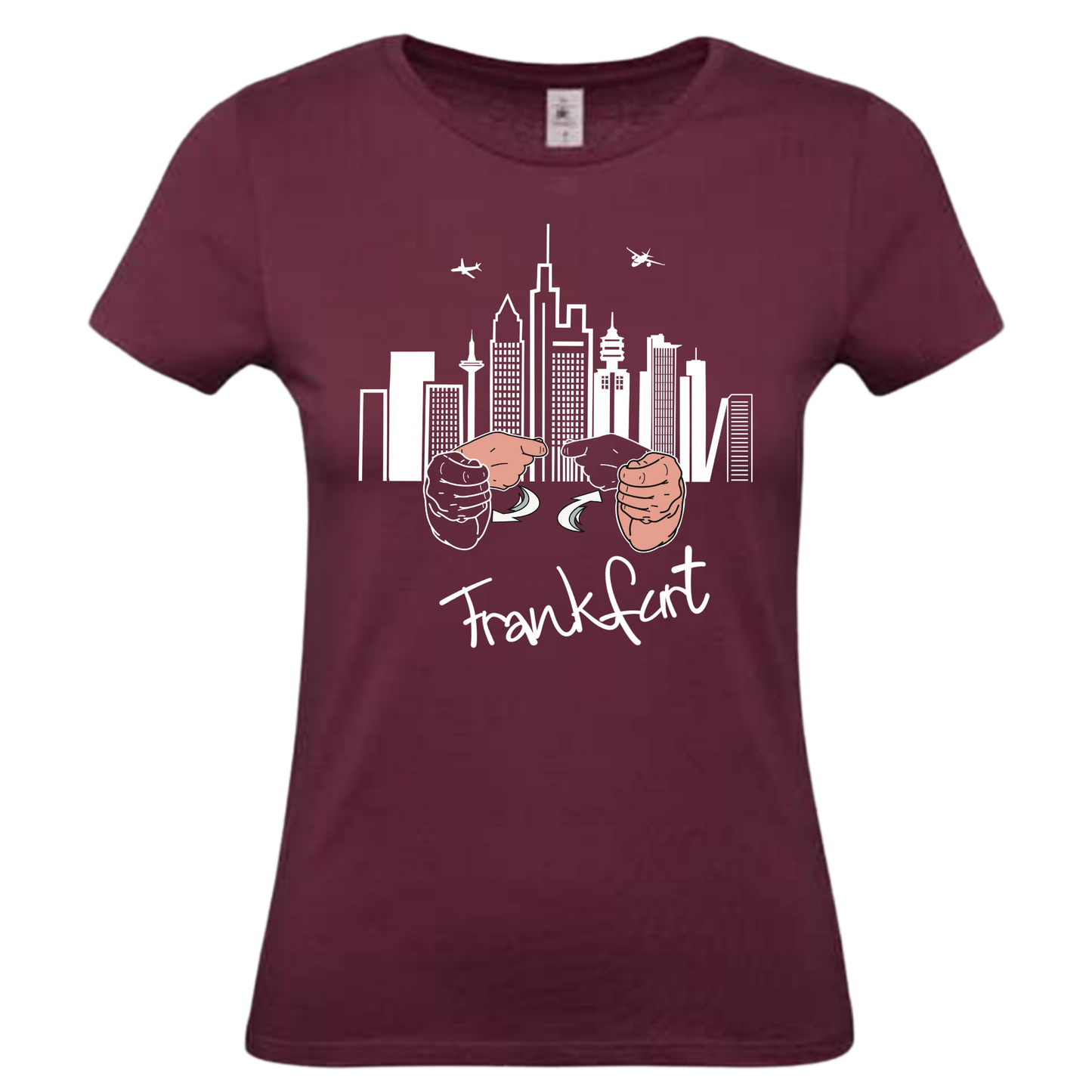 Damen T-Shirt - Gebärdenname „Frankfurt“