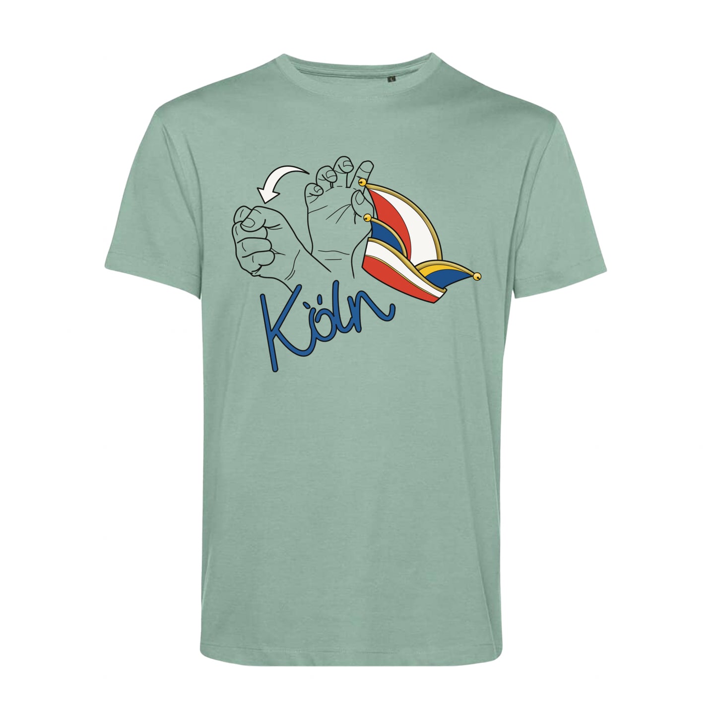 Unisex T-Shirts - alter Gebärdenname für „Köln“