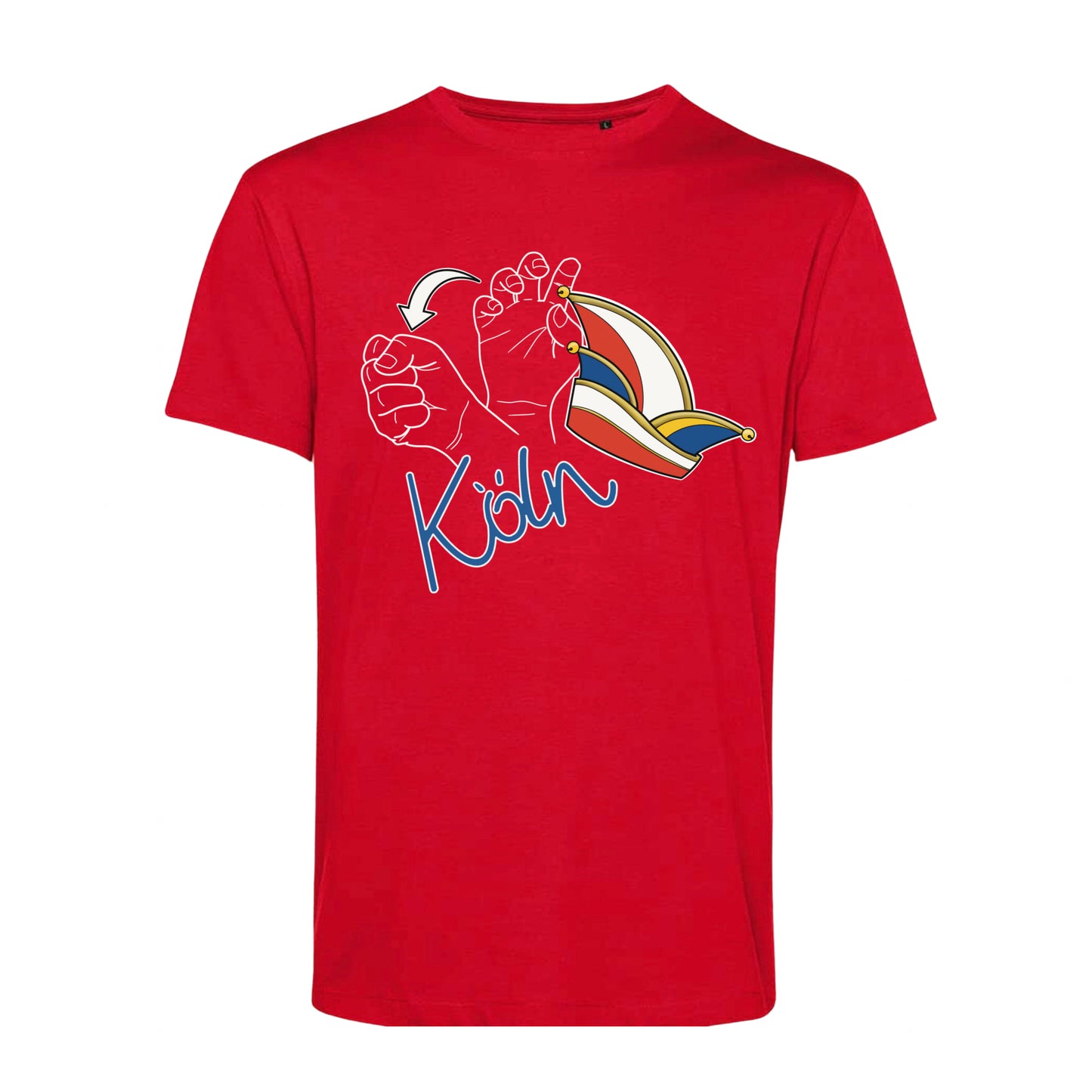 Unisex T-Shirts - alter Gebärdenname für „Köln“