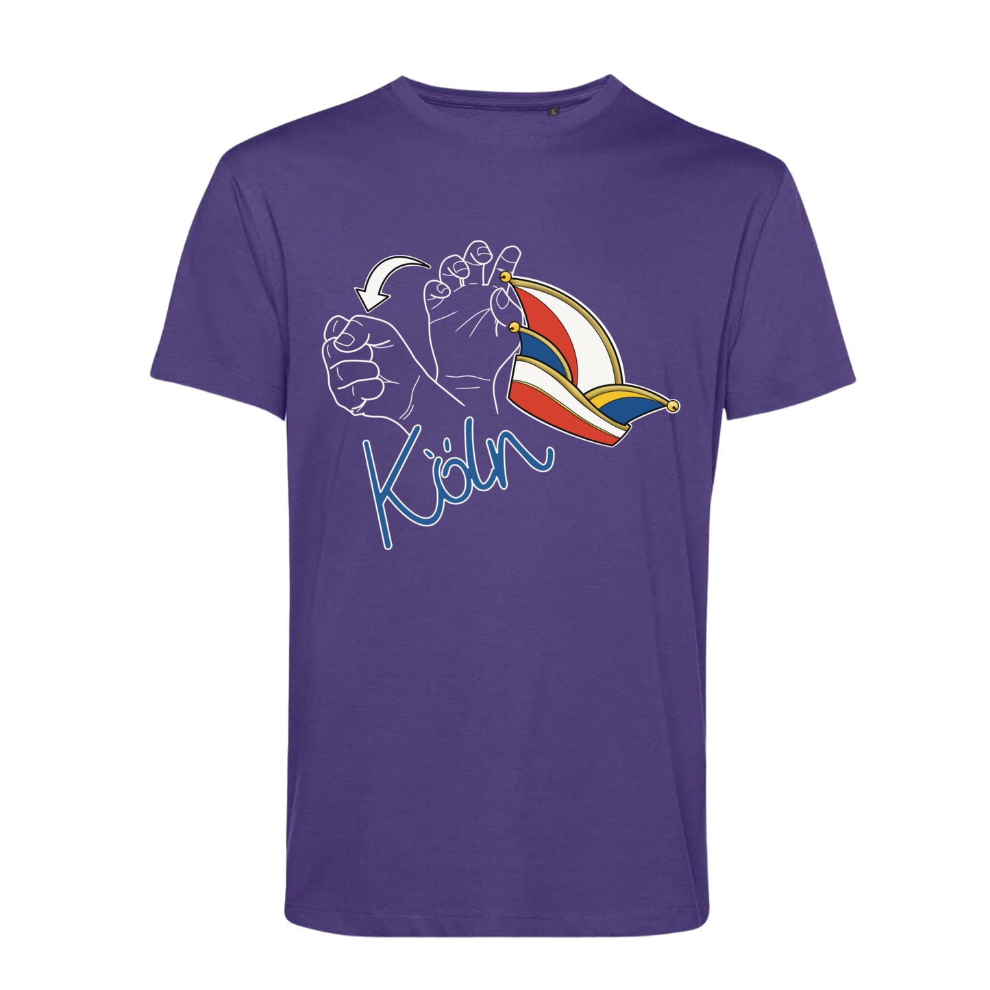 Unisex T-Shirts - alter Gebärdenname für „Köln“