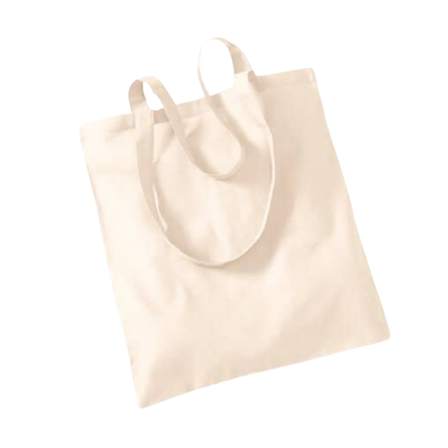 Name and finger alphabet on shopping bag