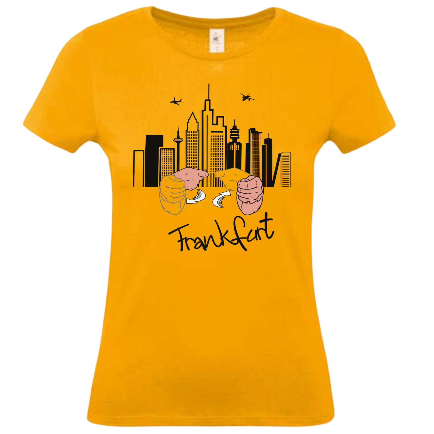 Damen T-Shirt - Gebärdenname „Frankfurt“