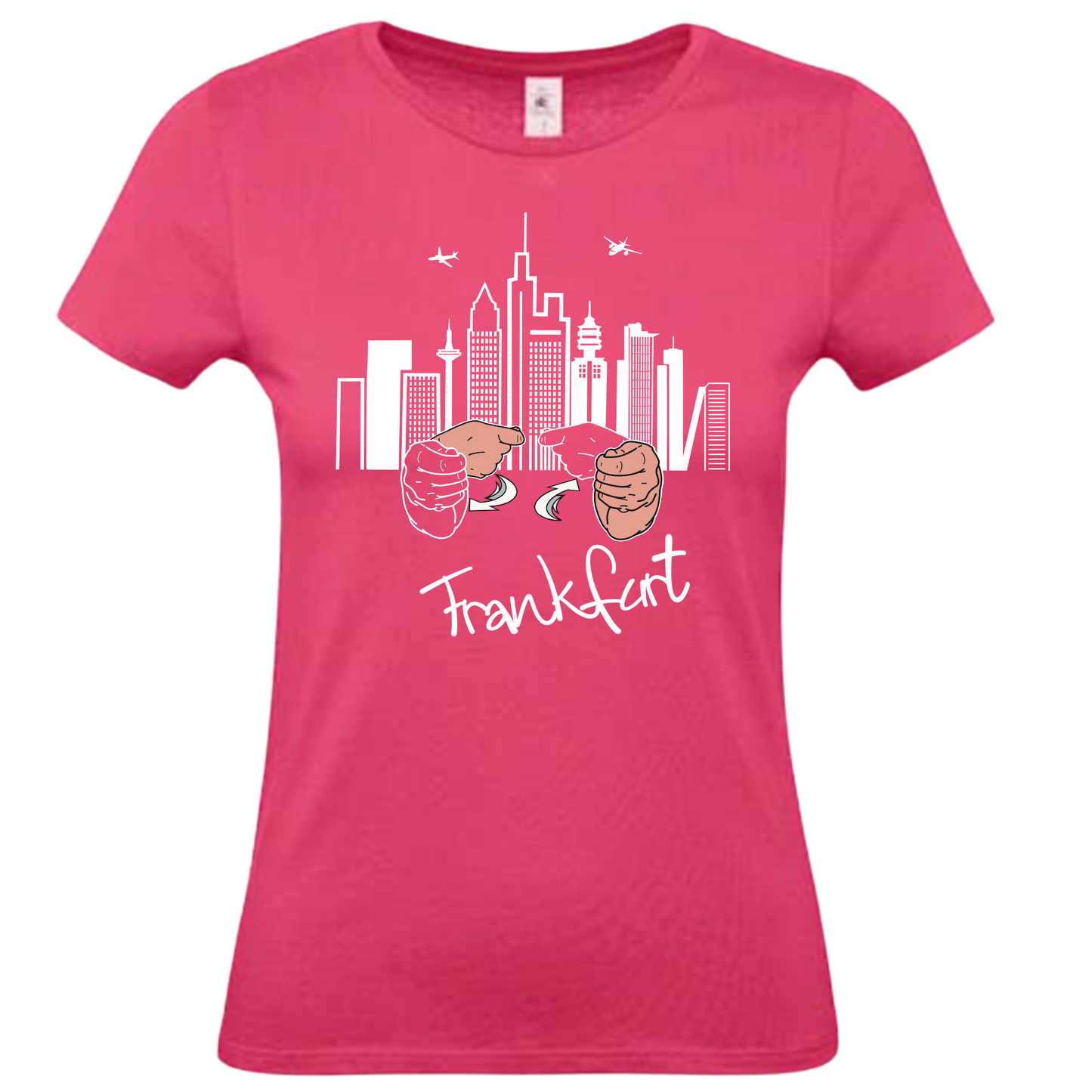 Damen T-Shirt - Gebärdenname „Frankfurt“